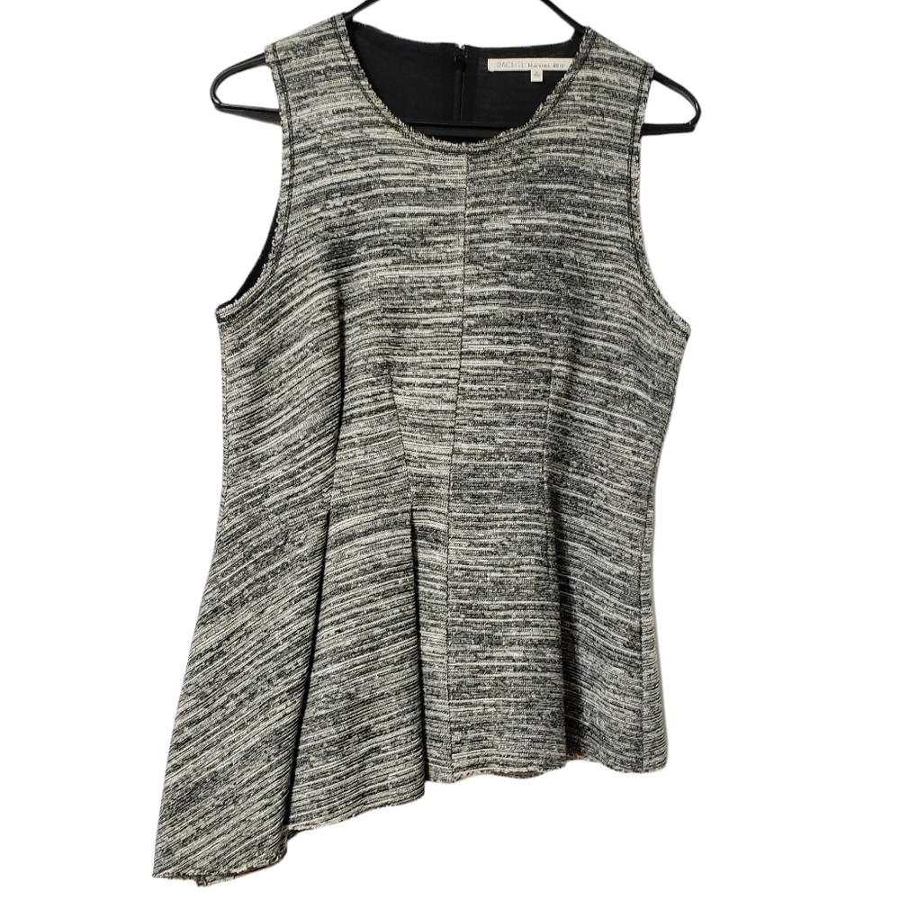 Rachel Roy Pleated Asymmetrical Peplum Top